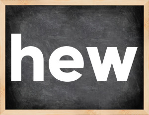 3 forms of the verb hew