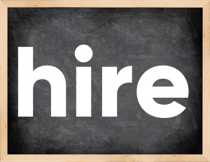 3 forms of the verb hire