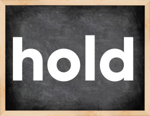 3 forms of the verb hold