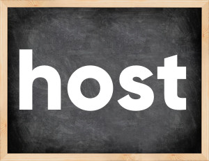 3 forms of the verb host