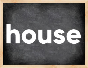 3 forms of the verb house