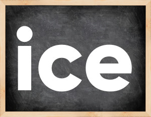3 forms of the verb ice