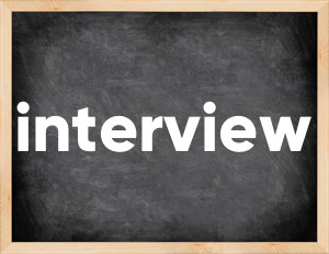 3 forms of the verb interview