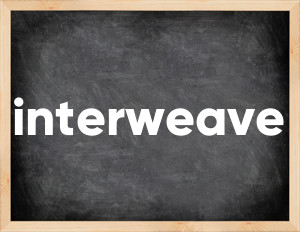 3 forms of the verb interweave