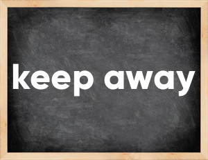 3 forms of the verb keep away