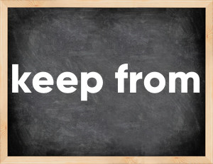 3 forms of the verb keep from