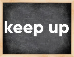 3 forms of the verb keep up