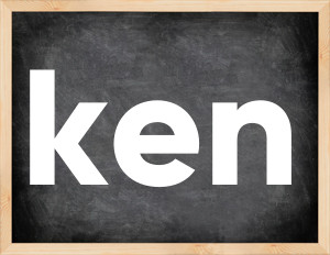 3 forms of the verb ken