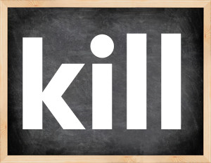 3 forms of the verb kill