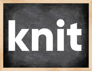 3 forms of the verb knit