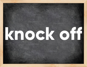 3 forms of the verb knock off