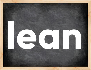 3 forms of the verb lean