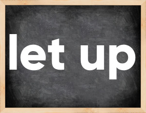 3 forms of the verb let up