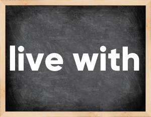 3 forms of the verb live with