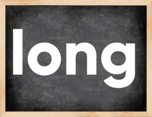 3 forms of the verb long