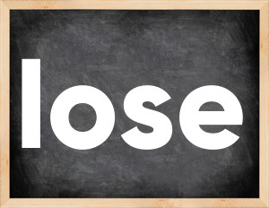 3 forms of the verb lose