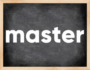 3 forms of the verb master