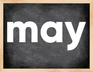 3 forms of the verb may in English