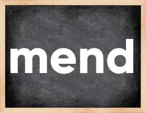 3 forms of the verb mend