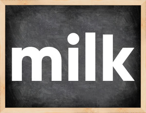 3 forms of the verb milk