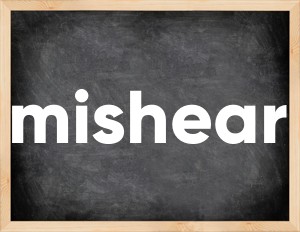 3 forms of the verb mishear