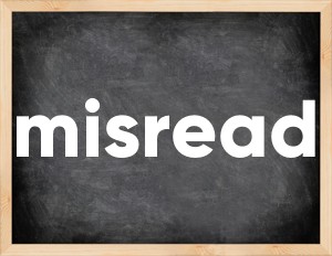 3 forms of the verb misread