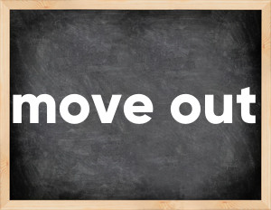 3 forms of the verb move out