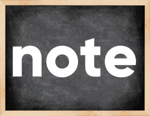 3 forms of the verb note