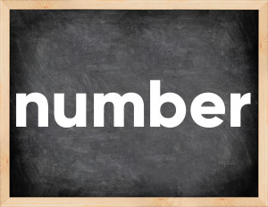 3 forms of the verb number