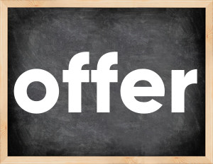 3 forms of the verb offer