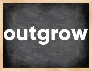 3 forms of the verb outgrow