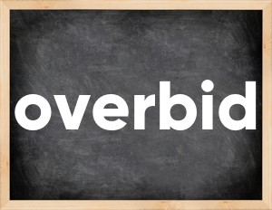 3 forms of the verb overbid