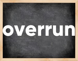 3 forms of the verb overrun