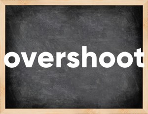 3 forms of the verb overshoot