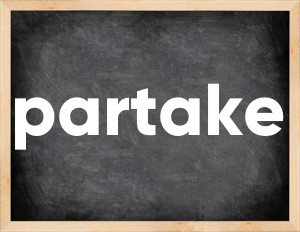 3 forms of the verb partake