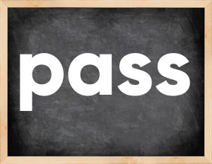 3 forms of the verb pass