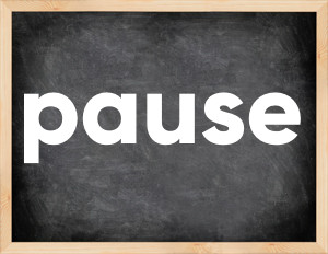 3 forms of the verb pause