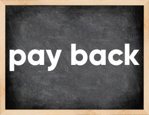 3 forms of the verb pay back