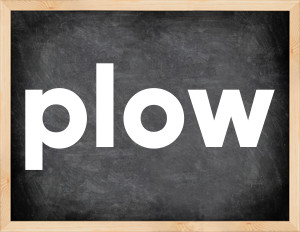 3 forms of the verb plow
