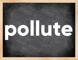 3 forms of the verb pollute