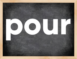 3 forms of the verb pour