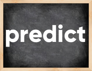 3 forms of the verb predict