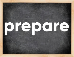 3 forms of the verb prepare