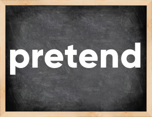 3 forms of the verb pretend