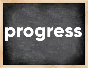 3 forms of the verb progress