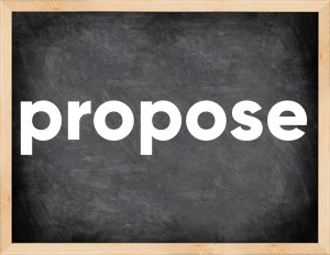 3 forms of the verb propose