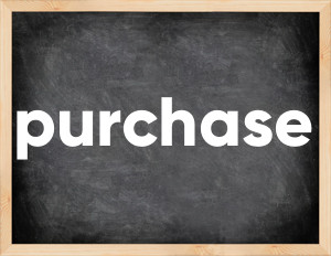 3 forms of the verb purchase