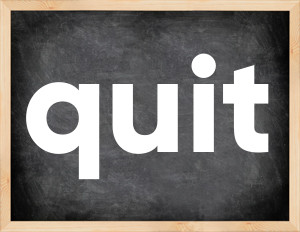 3 forms of the verb quit