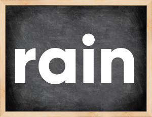 3 forms of the verb rain