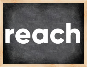3 forms of the verb reach